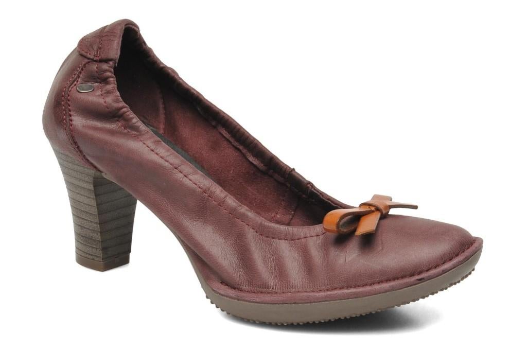 TBS pumps hakken Frimma, mt 39, echt leer, bordeaux rood, Pumps, TBS, Ophalen of Verzenden, Zo goed als nieuw