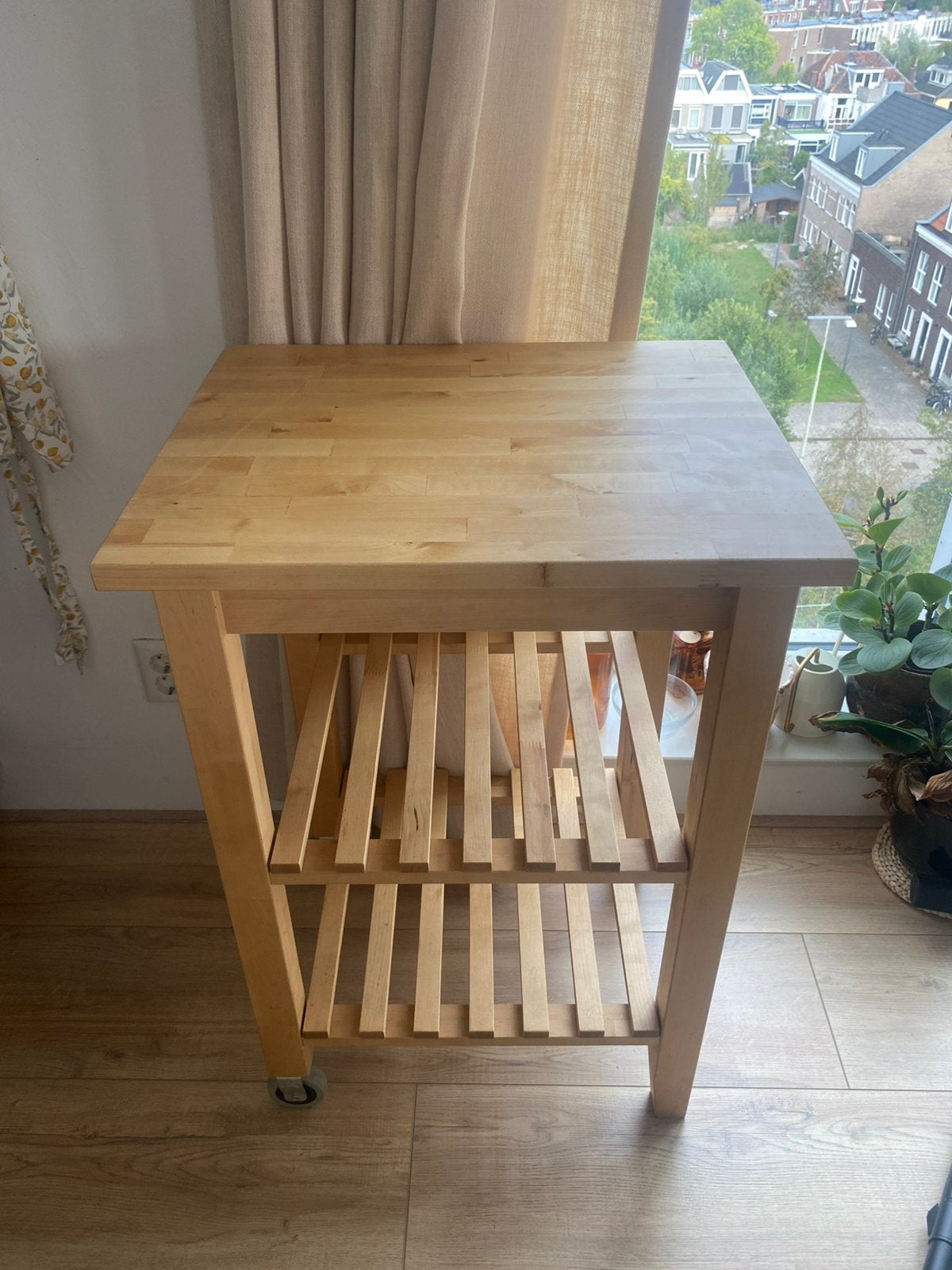 BEKVÄM Roltafel, Ophalen, Gebruikt, 50 tot 100 cm, Rechthoekig