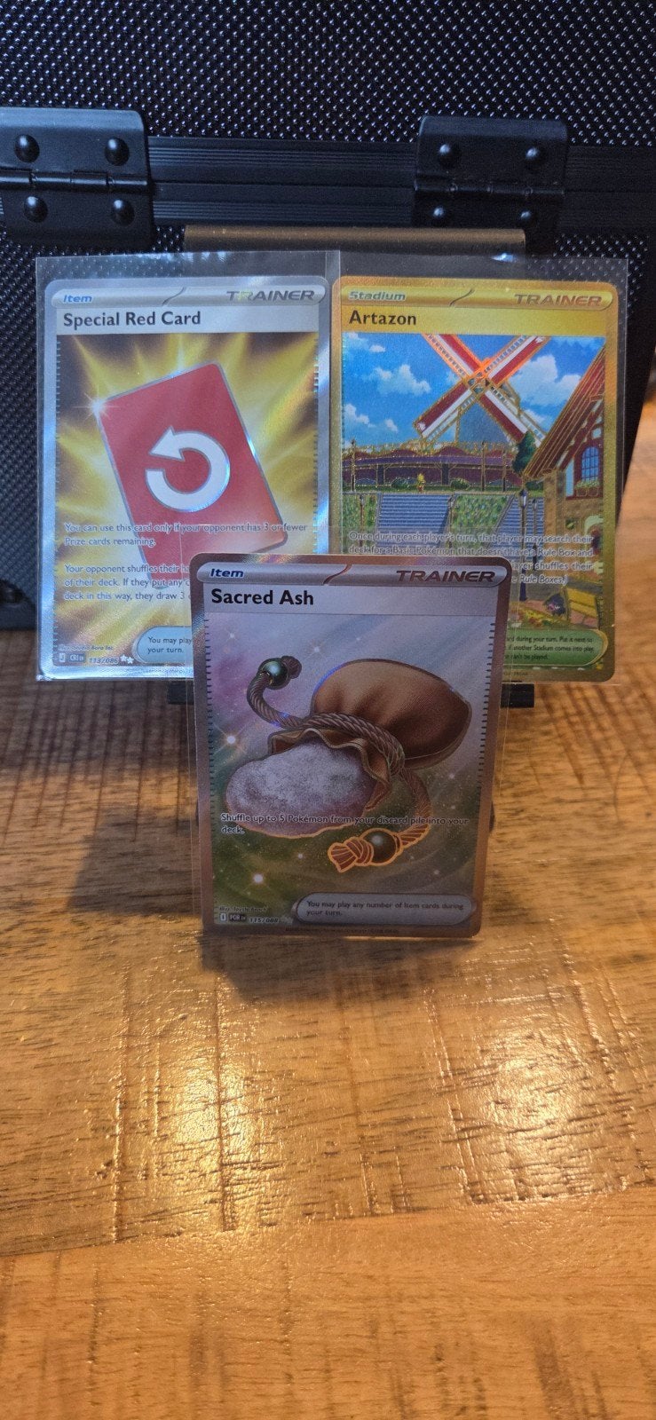 Pokémon Trainer kaarten: Special Red card , Artazon, Sacred, Ophalen of Verzenden, Zo goed als nieuw, Losse kaart
