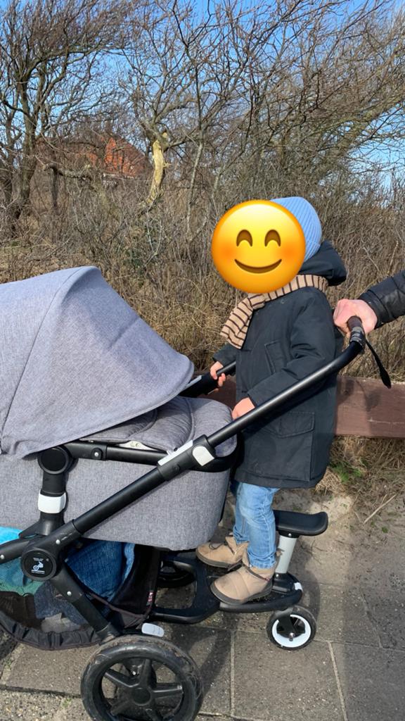 Bugaboo fox grijs, Gebruikt, Bugaboo, Verstelbare duwstang, Ophalen