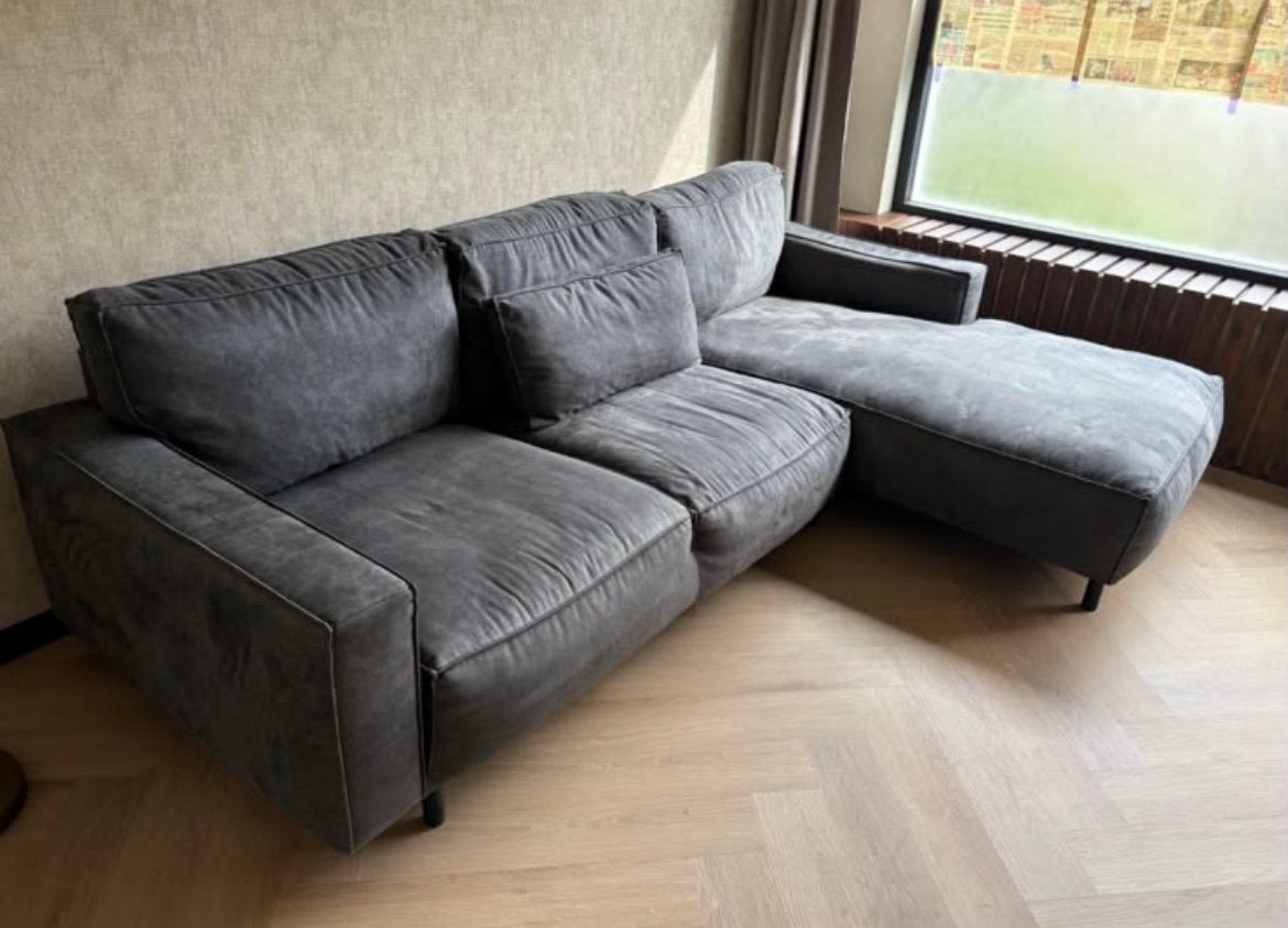 Bank met lounge, Huis en Inrichting, Ophalen, Zo goed als nieuw