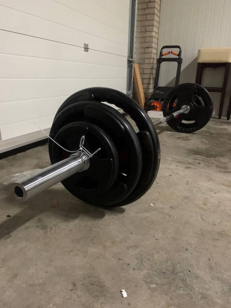 MD sport halterstang/barbell 375 kg / 220 cm / 50 mm, Gebruikt, -, -, Halterstangen