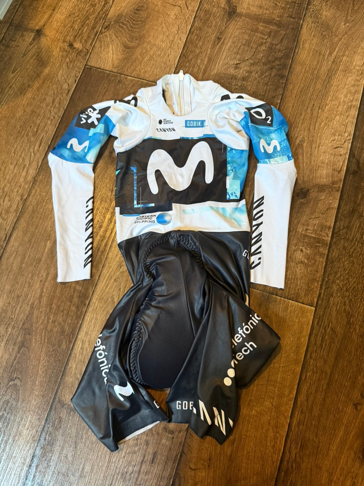 Team Movistar dames aeropak nieuw maat XS, Fietsen en Brommers, XS, N, Nieuw, Ophalen of Verzenden