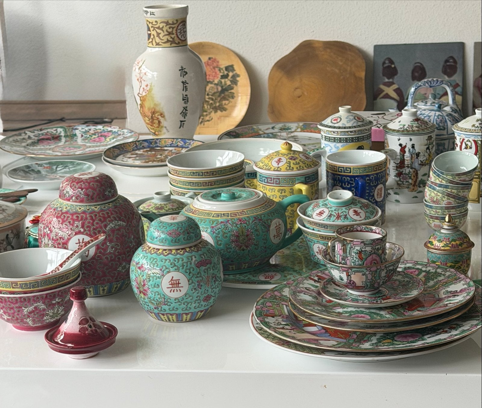 Grote collectie Chinees porselein en serviesgoed, Antiek en Kunst, Verzenden