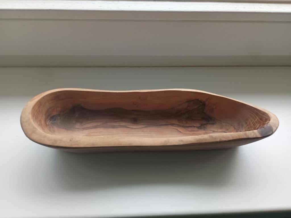 Bowls & dishes pure olive wood schaaltje, Minder dan 50 cm, Bruin, Ophalen of Verzenden, Zo goed als nieuw