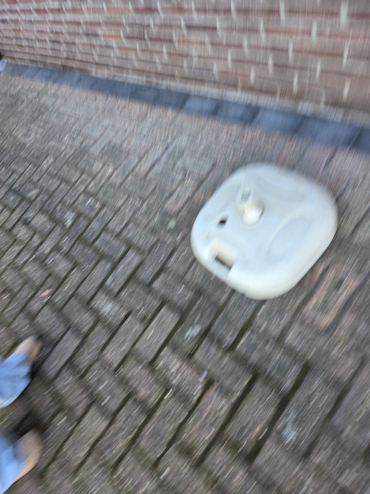 Parasolvoet - Wit, Ophalen of Verzenden, Gebruikt, Minder dan 1 meter, Parasolvoet