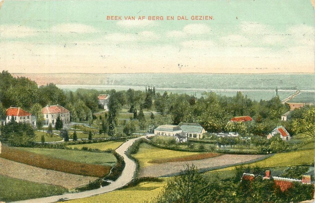 701-375-045 Beek vanaf Berg en Dal, Verzamelen, Ophalen of Verzenden, Voor 1920, Gelderland