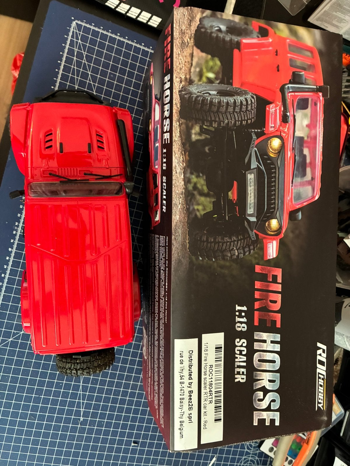 1:18 Rochobby fire horse crawler, Ophalen, Zo goed als nieuw, Auto offroad