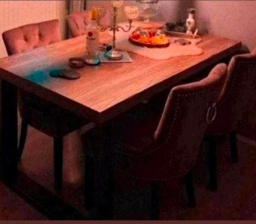 Landelijke grote eettafel Alesio van pronto wonen, Ophalen, 200 cm of meer, 50 tot 100 cm, Rechthoekig