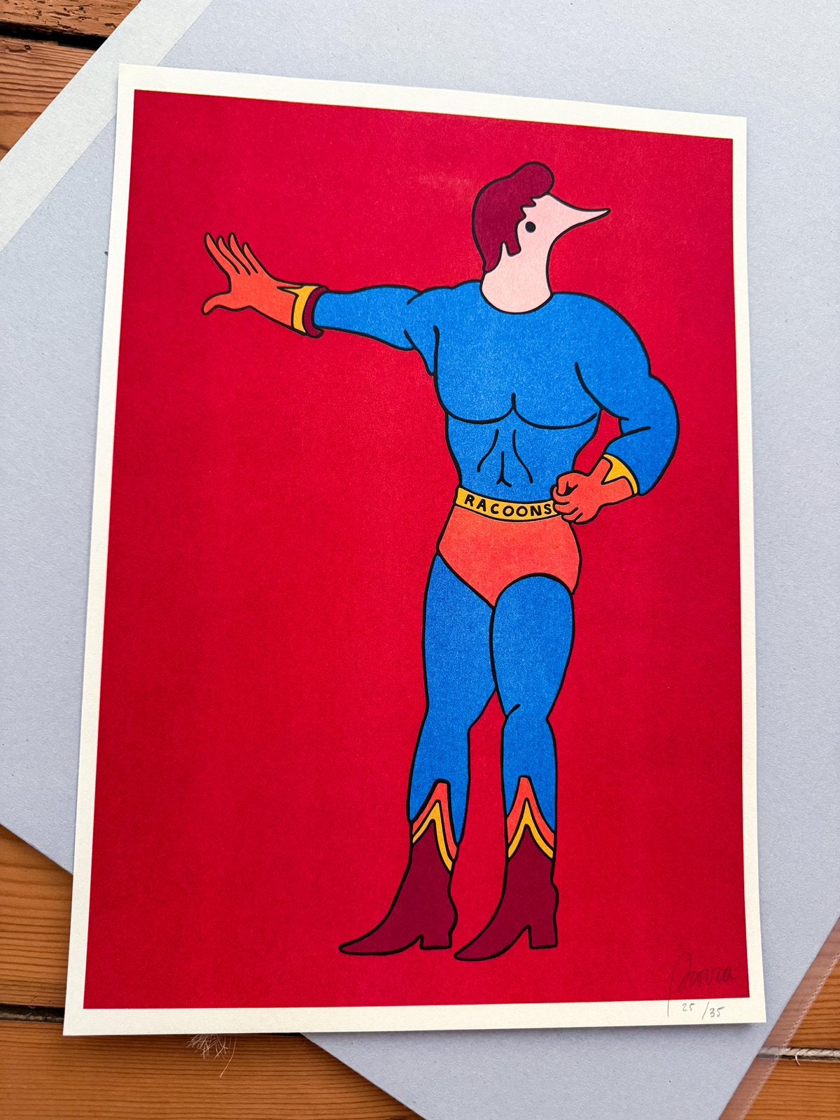 Piet Parra Racoons (2007) - Print (Pieter Janssen), Antiek en Kunst, Kunst | Litho's en Zeefdrukken, Ophalen of Verzenden