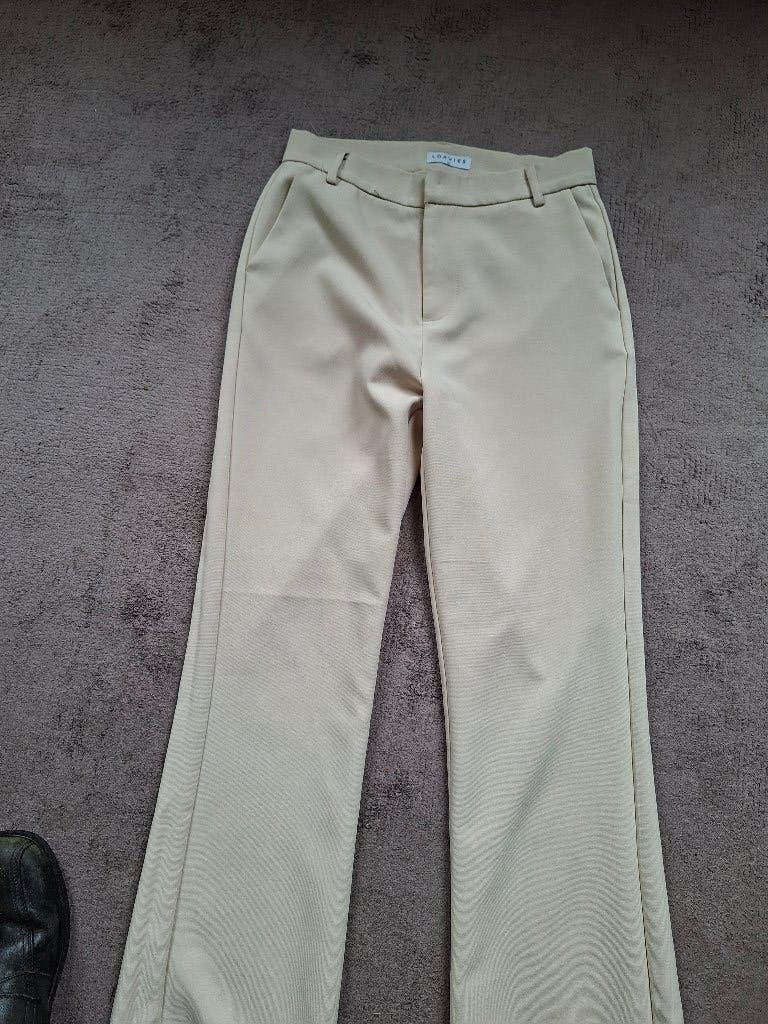 Loavies damespantalon maat XS, zo goed als nieuw, Beige, Ophalen of Verzenden, Maat 34 (XS) of kleiner, Lang