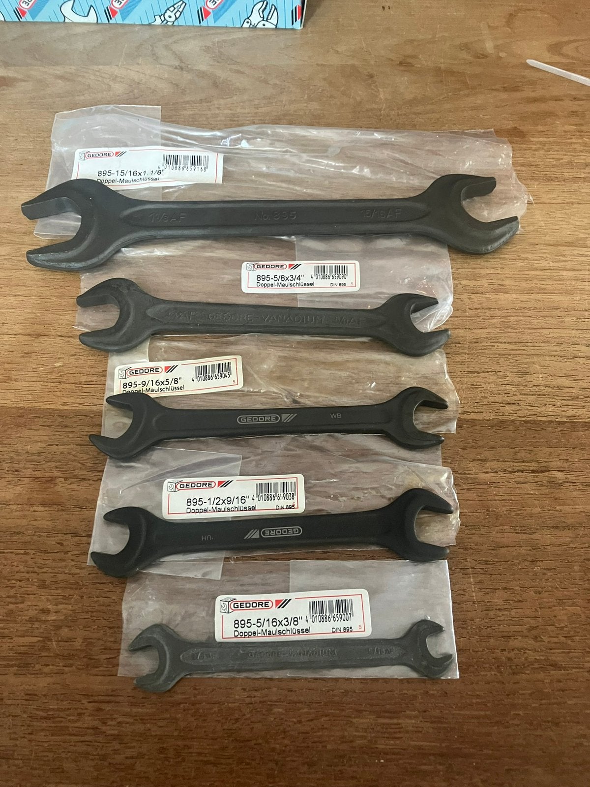 Gedore Dubbele Steeksleutels inches maten, Ophalen of Verzenden, Nieuw