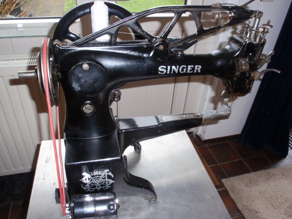 Singer stikmachine met motor,i.z.g.s.werkend te zien, 29K71, Ophalen, Gebruikt, Naaimachine, Singer
