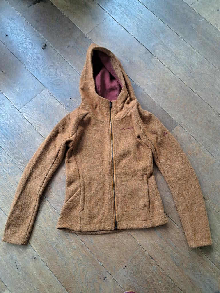 Vaude dik fleecevest, okergeel, maat xs, Kleding | Dames, Jassen | Zomer, Ophalen of Verzenden, Zo goed als nieuw, Maat 34 (XS) of kleiner