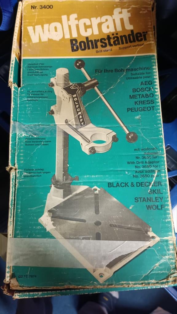 Nieuwe Wolfcraft Boorstandaard Nr. 3400 - Ongebruikt, Doe-het-zelf en Verbouw, Ophalen of Verzenden, Nieuw, Overige typen