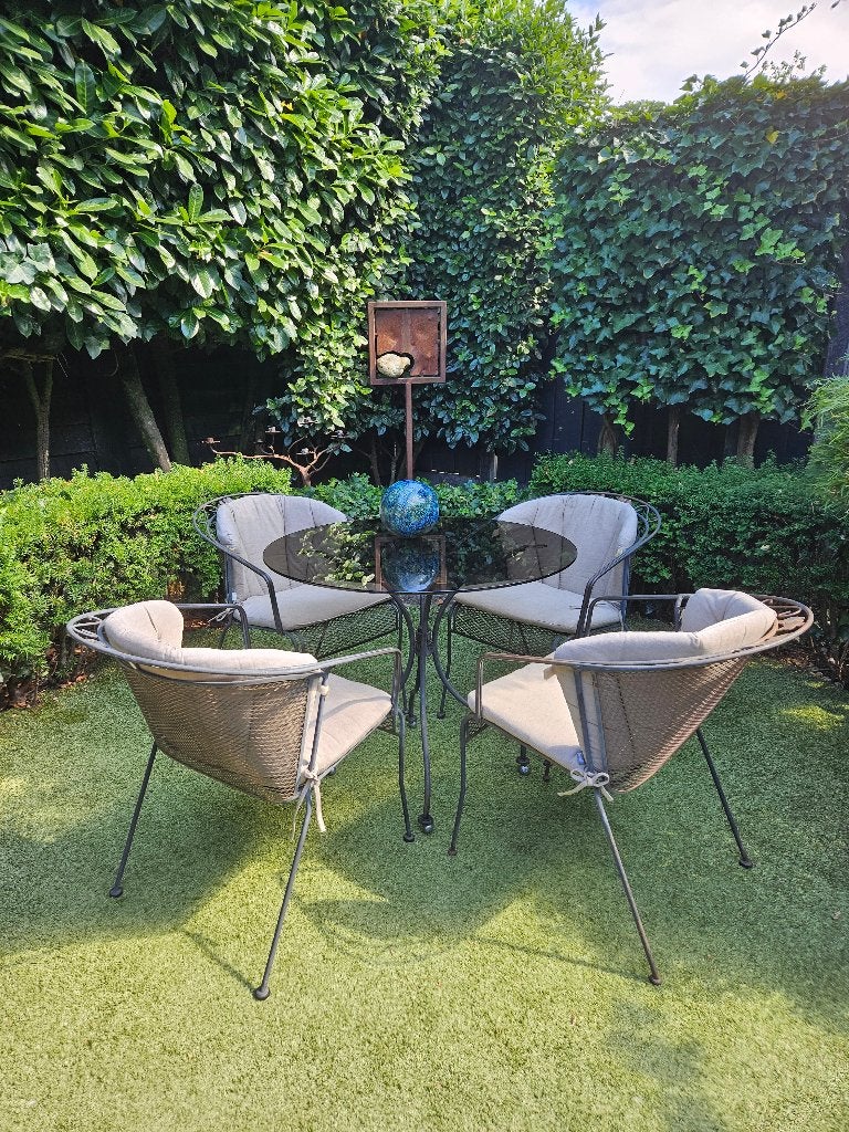 Tuinset, tuinmeubels, tafel + 4 stoelen, Royal Garden, Ophalen, Gebruikt, Tuinset, Eettafel