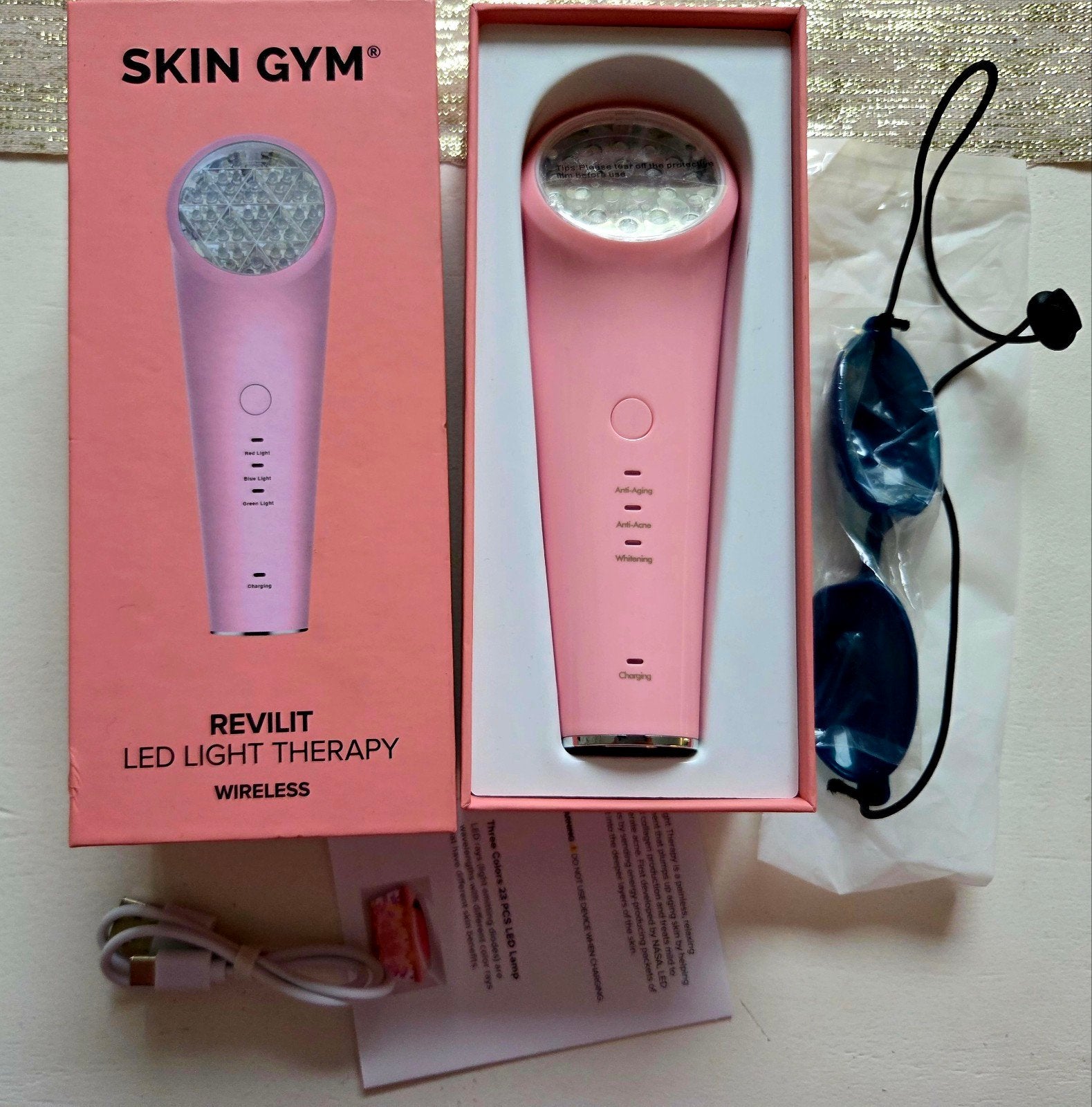 SKIN GYM Revilit LED Lichttherapie Draadloos, Ophalen of Verzenden, Nieuw, Overige typen