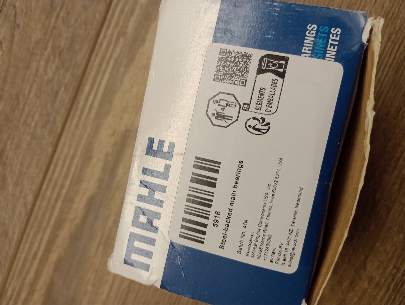 Vw Beatle lagerset mahle, Ophalen of Verzenden, Nieuw