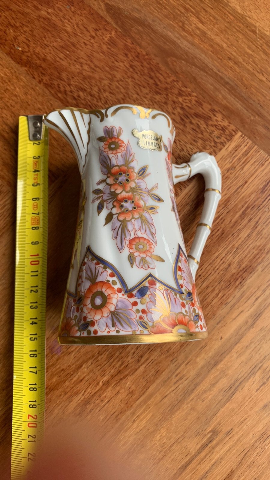 Limoges porceleine kannetje met goudaccenten, Ophalen