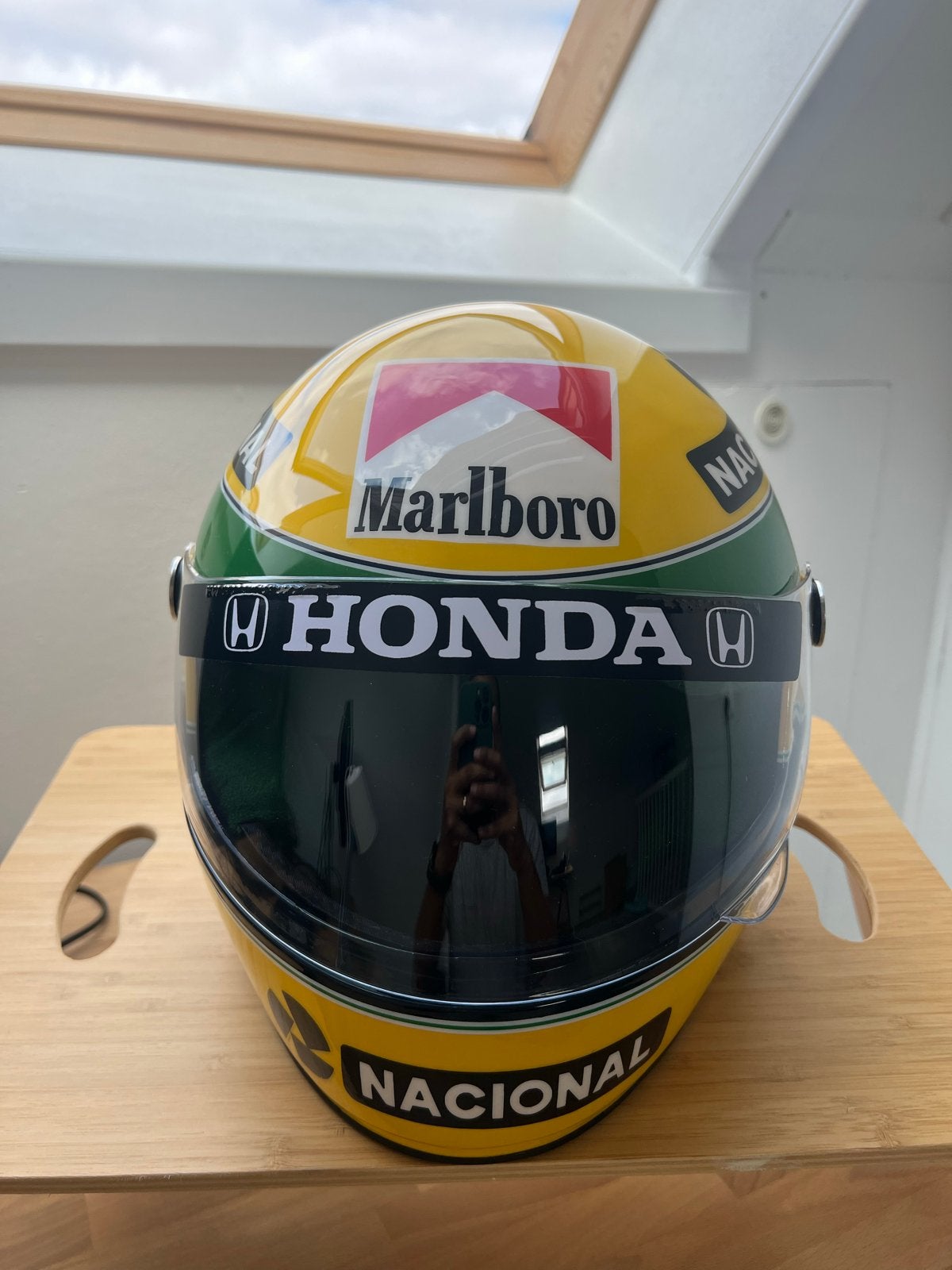 Ayrton Senna — McLaren Honda Marlboro Helm (ca. 1990), Ophalen of Verzenden, Nieuw, Formule 1