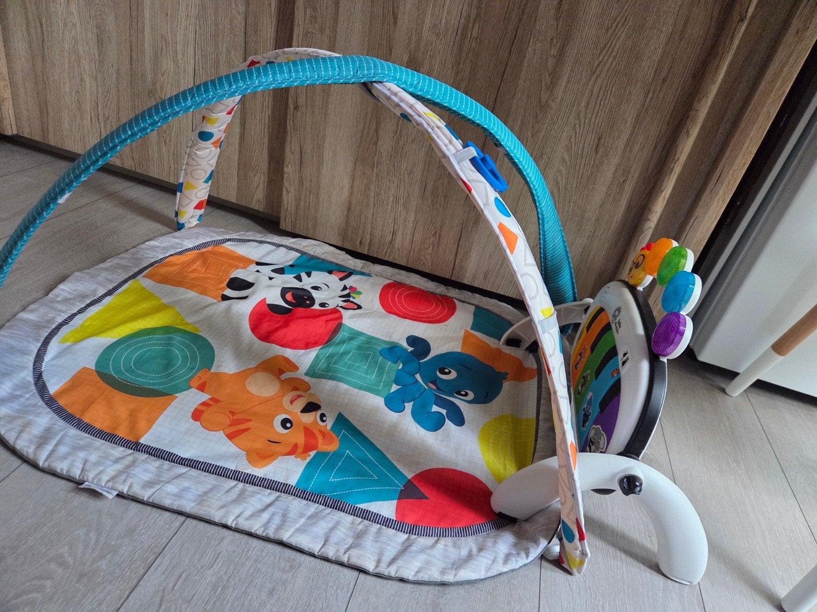 Babygym met piano en speelkleed, Ophalen, Zo goed als nieuw, Babygym, Met licht