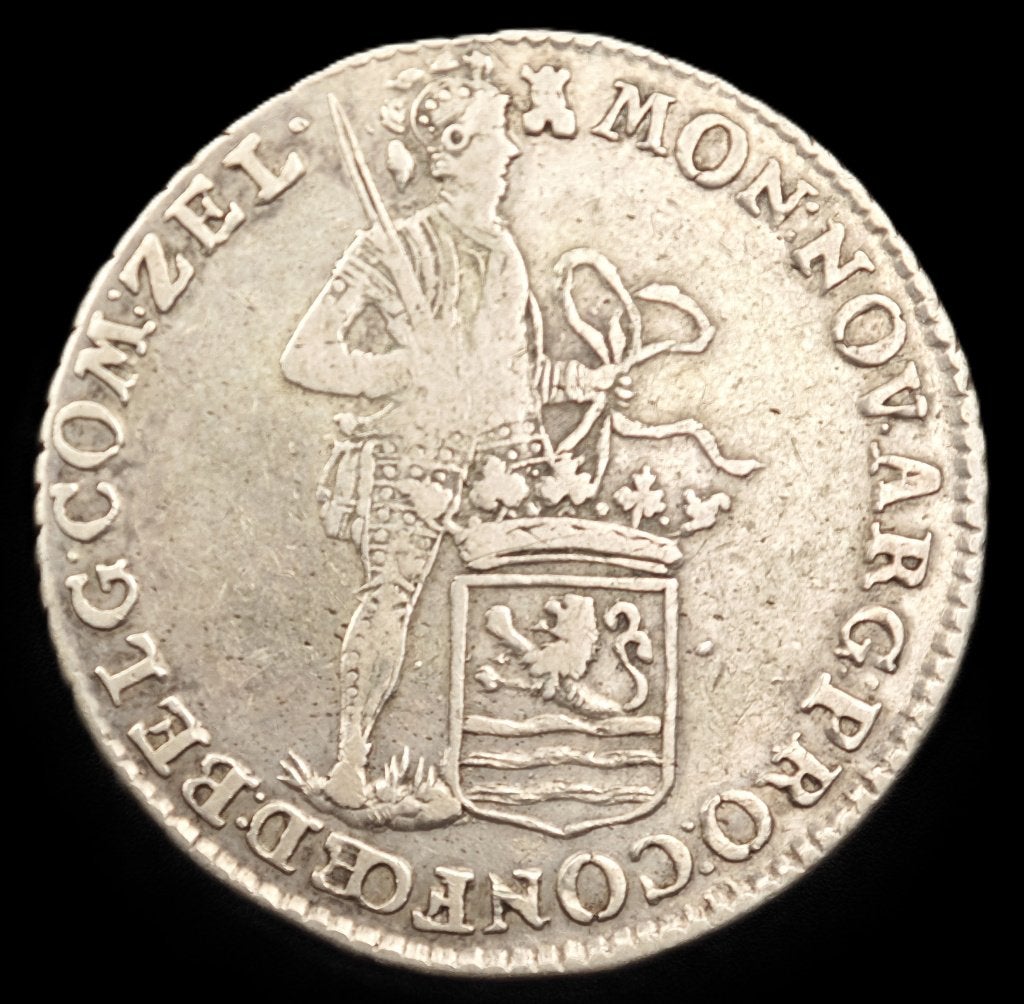1793 Halve Zilveren Dukaat Zeeland, Postzegels en Munten, Vóór koninkrijk, Zilver, Losse munt, Overige waardes