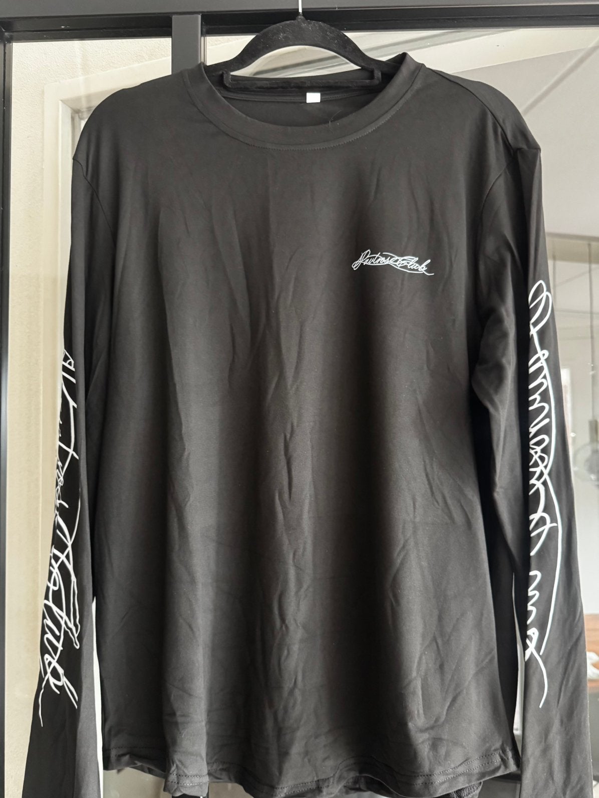 Longsleeve met design op de armen, Kleding | Heren, Ophalen of Verzenden, Zo goed als nieuw, Maat 48/50 (M), Zwart