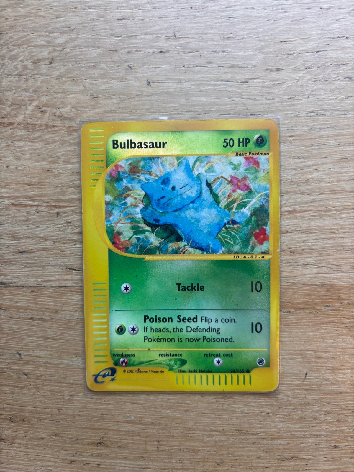 Bulbasaur Pokemon expedition, Ophalen of Verzenden, Gebruikt, Losse kaart, Foil