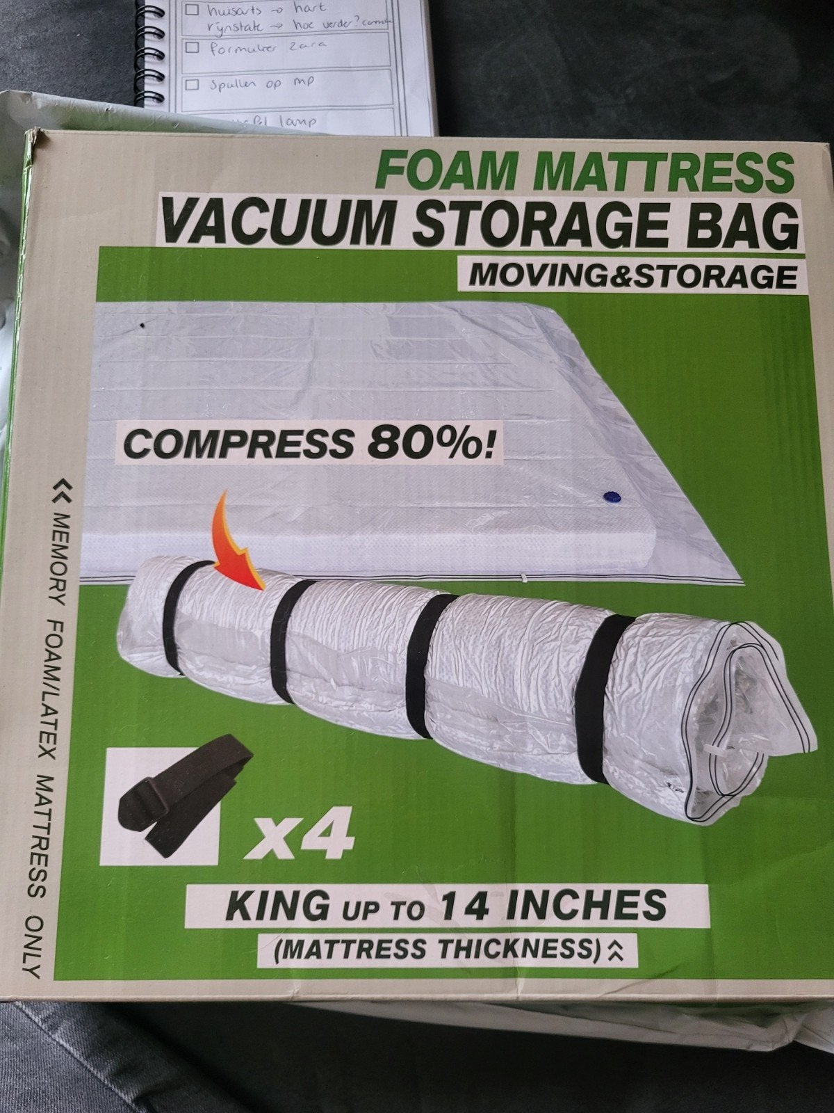 vacuümzak voor matras etc, Ophalen of Verzenden, Nieuw, Tweepersoons
