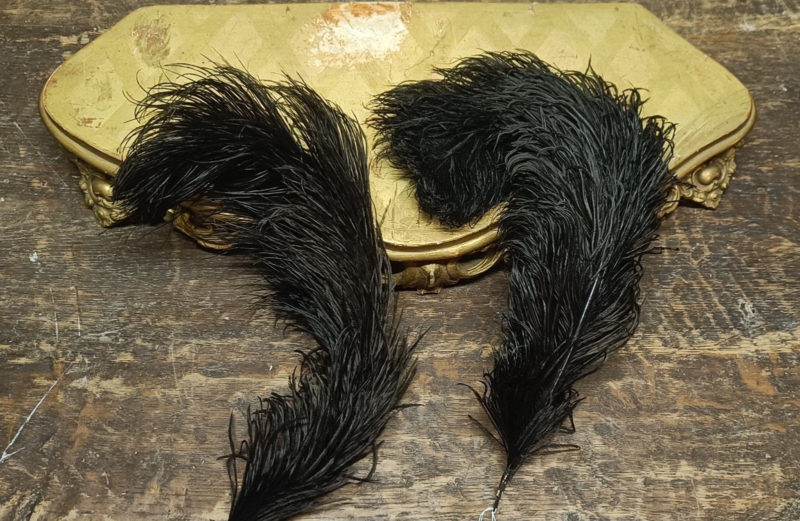 antieke struisvogels voor op hoed of hoofdtooi, Ophalen of Verzenden