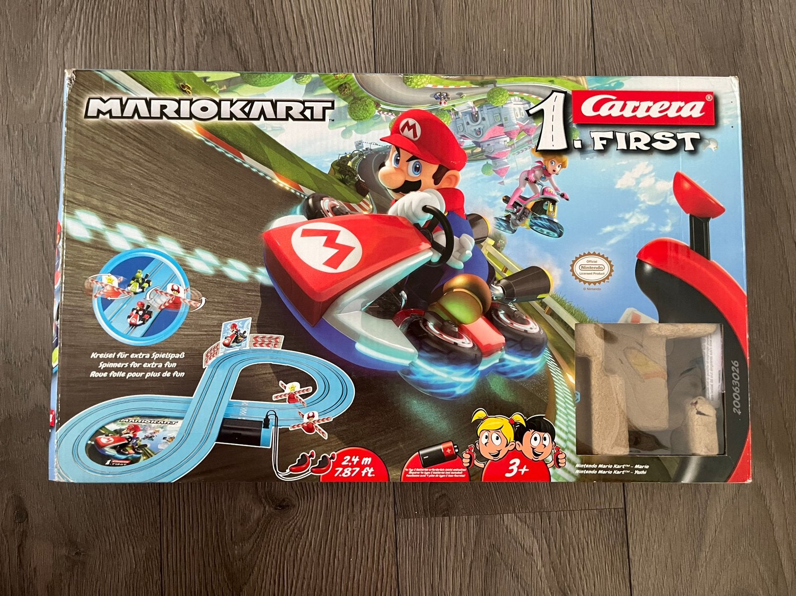 Carrera first racebaan - MarioKart speelgoed, Ophalen of Verzenden, Zo goed als nieuw, Elektrisch, Carrera