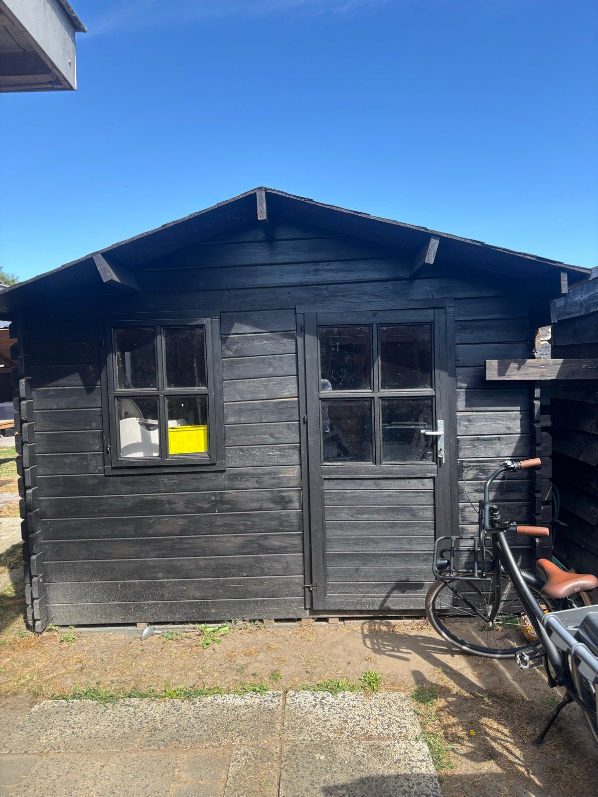 Goed tuinhuis 3x3 met houten vloer, Ophalen, Tuinhuis, 250 tot 500 cm, 1 raam