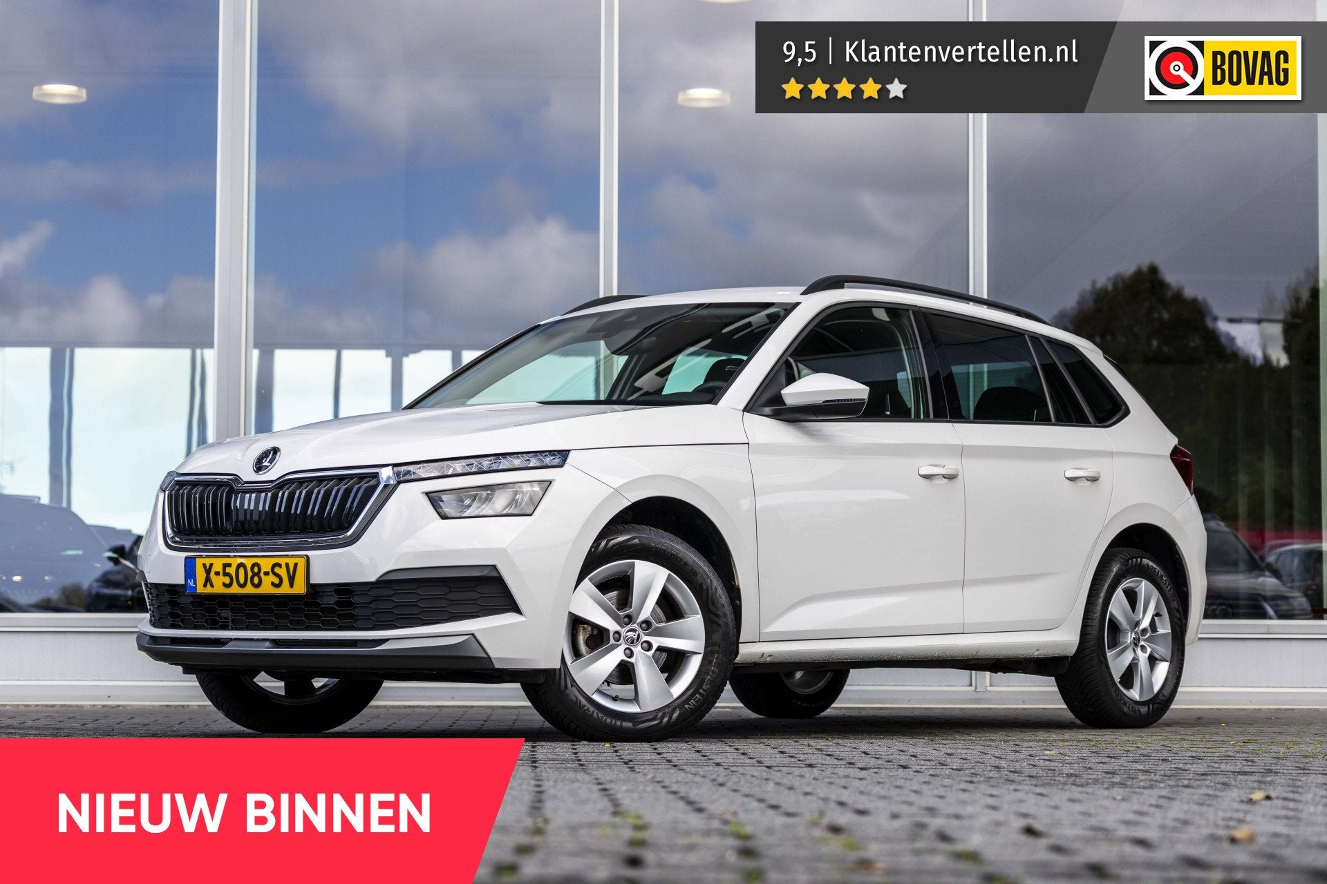 Skoda Kamiq 1.0 TSI Ambition | NL Auto | LED | Carplay, 12 maanden, Stof, Gebruikt, 610 kg