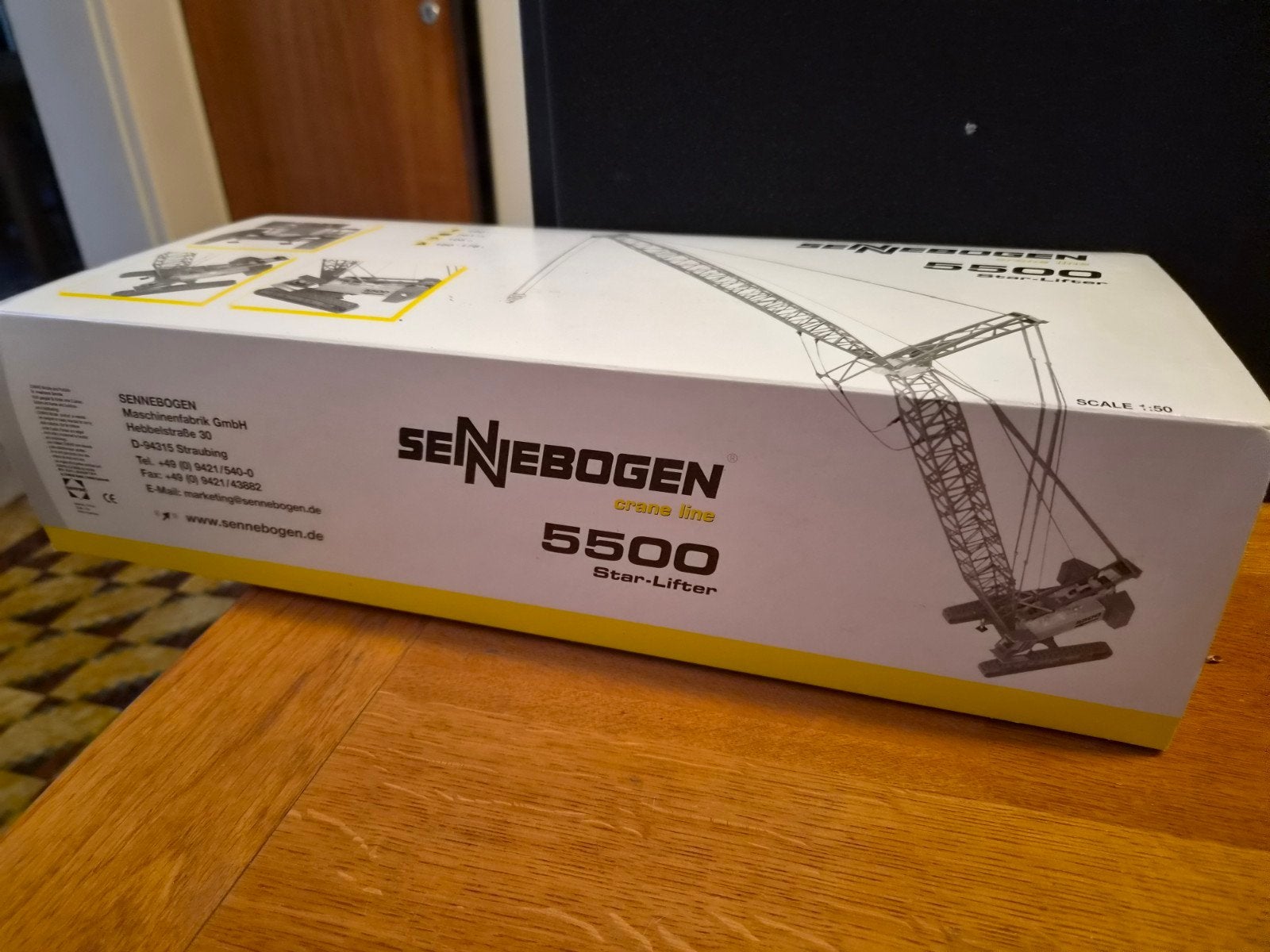 Sennebogen 5500 Star-Lifter kraanmodel (schaal 1:50), Ophalen of Verzenden, Zo goed als nieuw, 1:50 tot 1:144