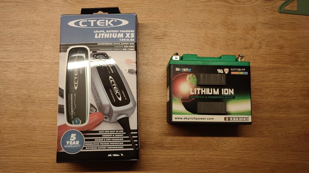 Lithium Accu + druppellader Ducati 1098, Motoren, Ophalen of Verzenden, Gebruikt