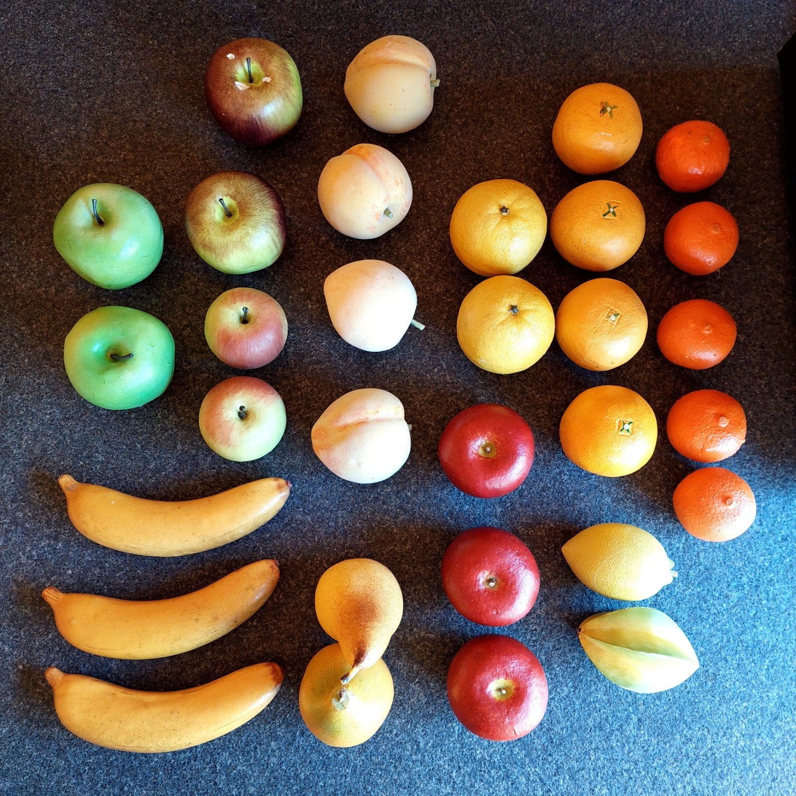 31 stuks kunst/nep fruit - decoratie, Ophalen of Verzenden, Zo goed als nieuw