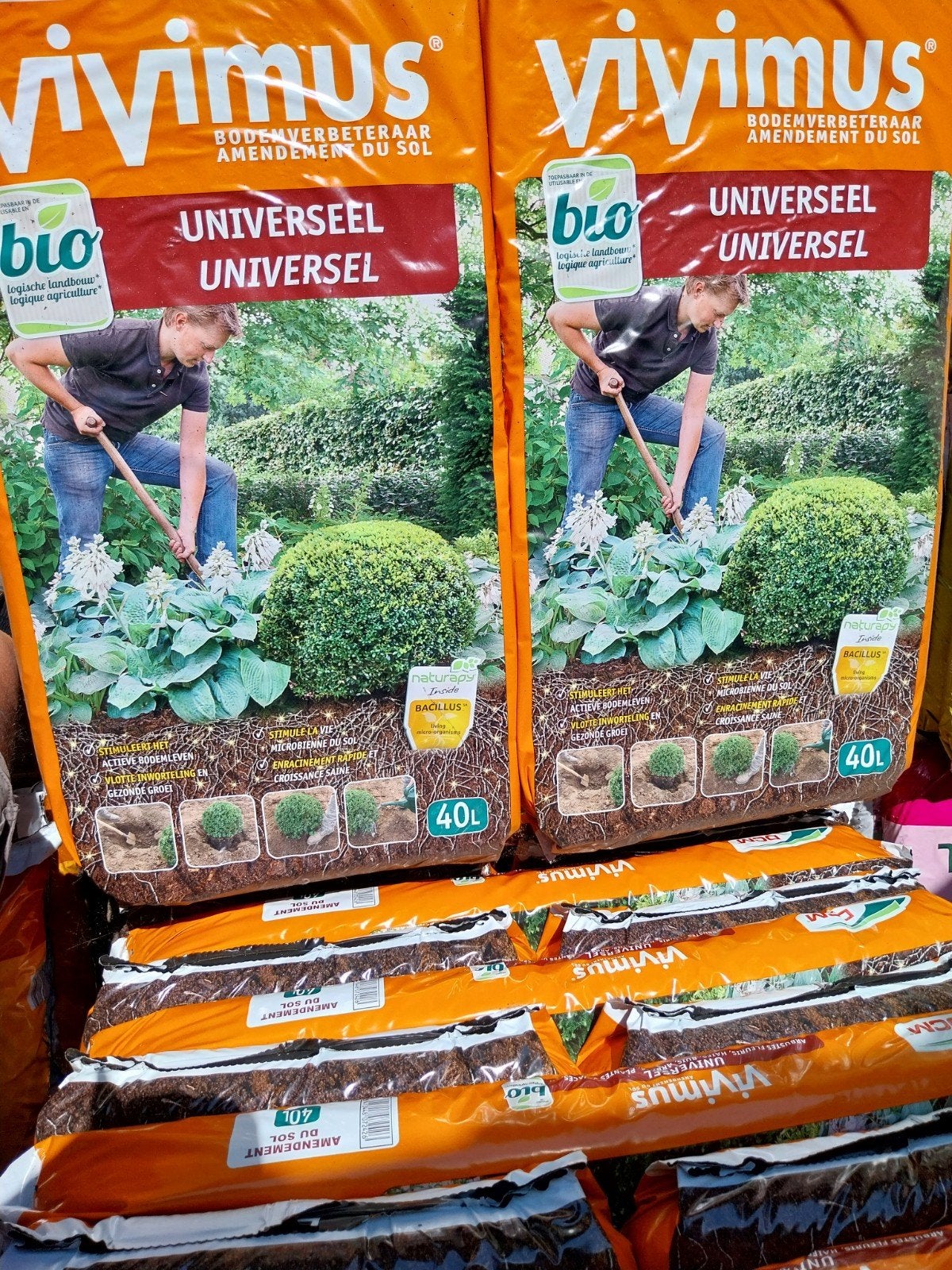 Vivimus Universeel Bodemverbeteraar 40 Liter, Ophalen, Nieuw