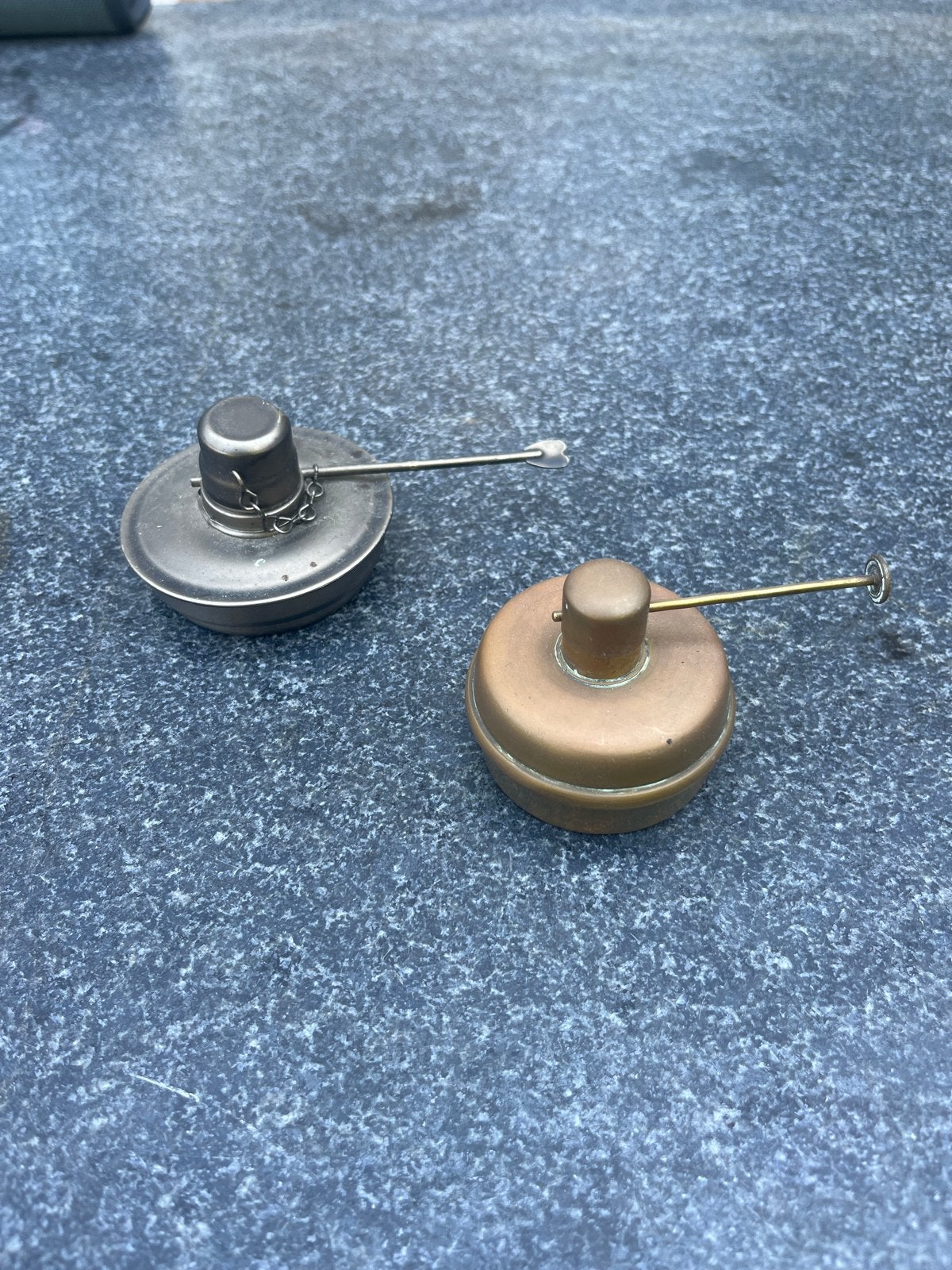 Vintage olielamp branders (2 stuks), Antiek en Kunst, Ophalen of Verzenden