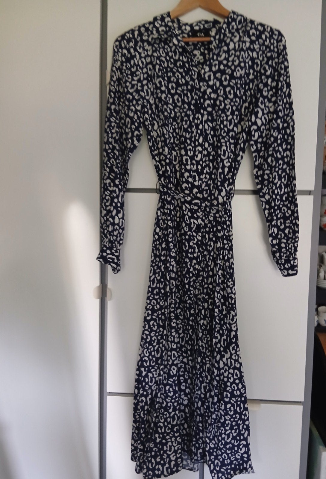 C&A jurk met luipaardprint, Blauw, Ophalen of Verzenden, Zo goed als nieuw, Maat 36 (S)