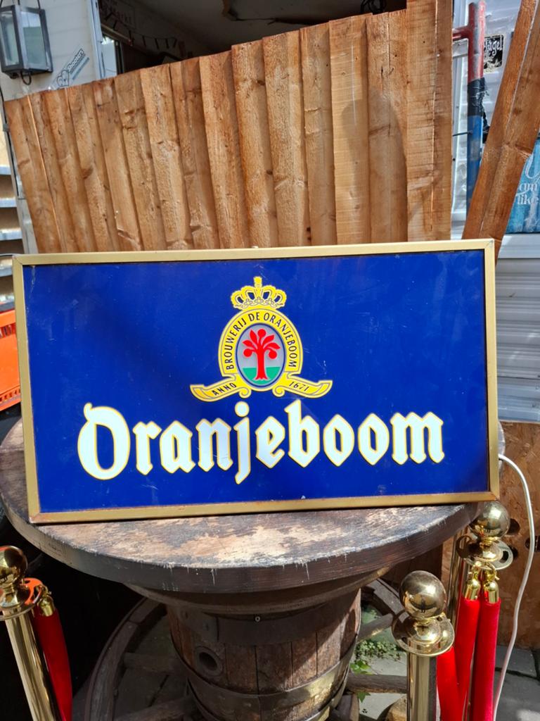 Vintage Oranjeboom Brouwerij Reclamebord, Antiek en Kunst, Ophalen of Verzenden