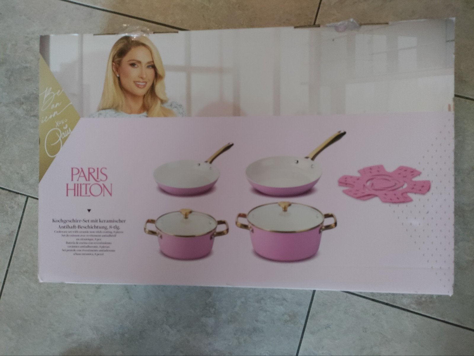 Nieuw in doos.Pannenset Paris Hilton., Huis en Inrichting, Keuken | Potten en Pannen, Ophalen of Verzenden, Nieuw