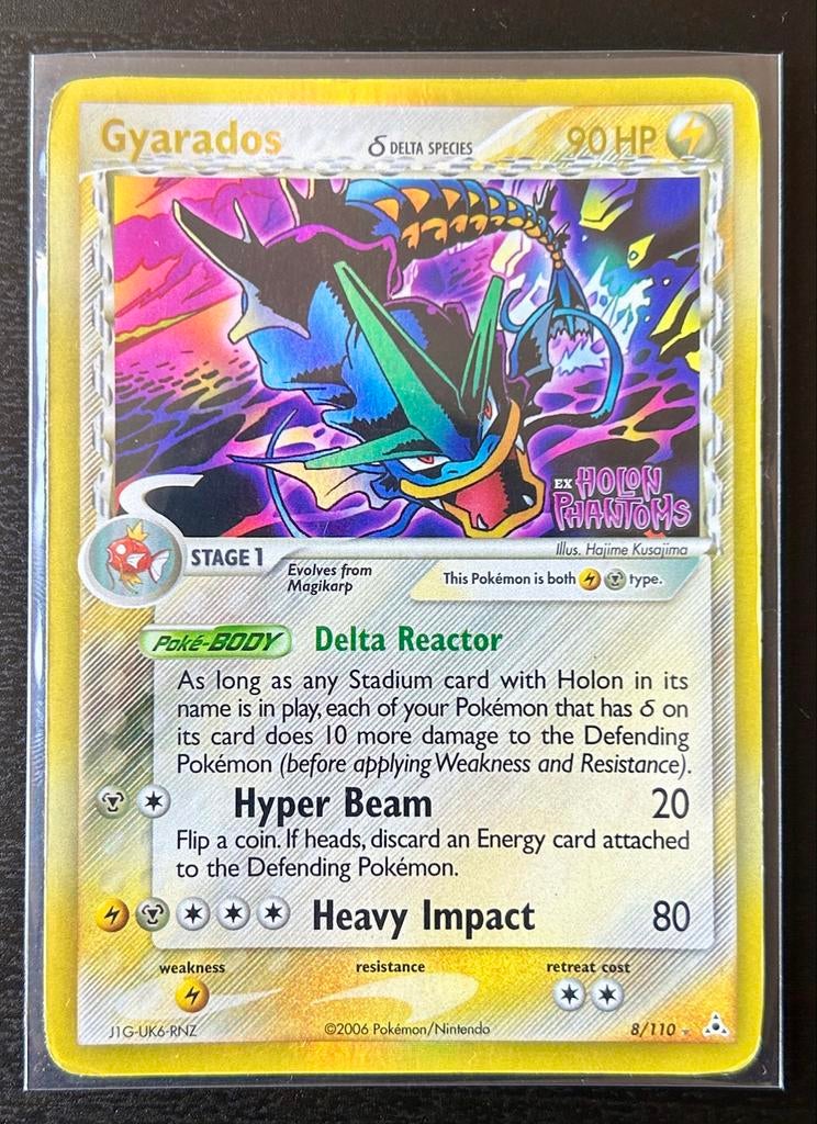 Gyarados Delta Species EX Holon Phantoms Pokémon Kaart, Ophalen of Verzenden, Zo goed als nieuw, Losse kaart, Foil