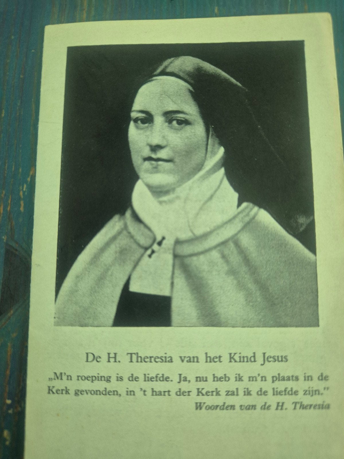 Lidmaatschapskaart Liefdewerk H. Theresia 1960, Antiek en Kunst, Antiek | Religie, Verzenden
