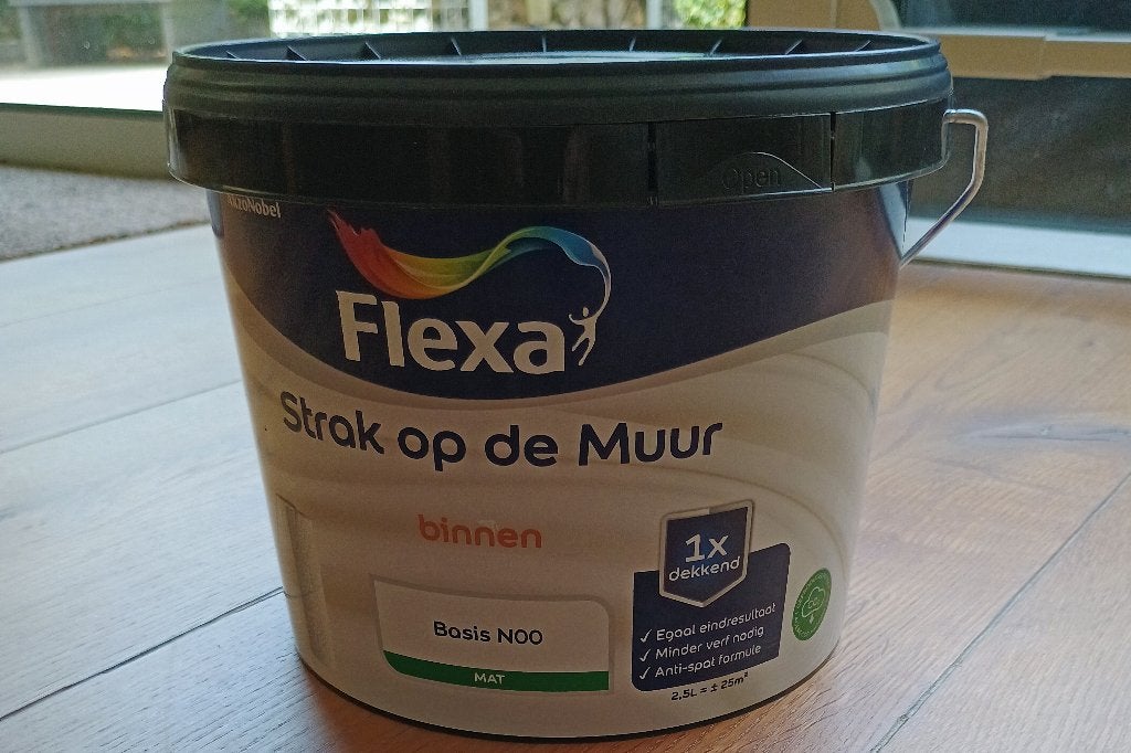 Flexa muurverf / latex, Doe-het-zelf en Verbouw, Verf, Beits en Lak, Ophalen, Blauw, Nieuw, Verf