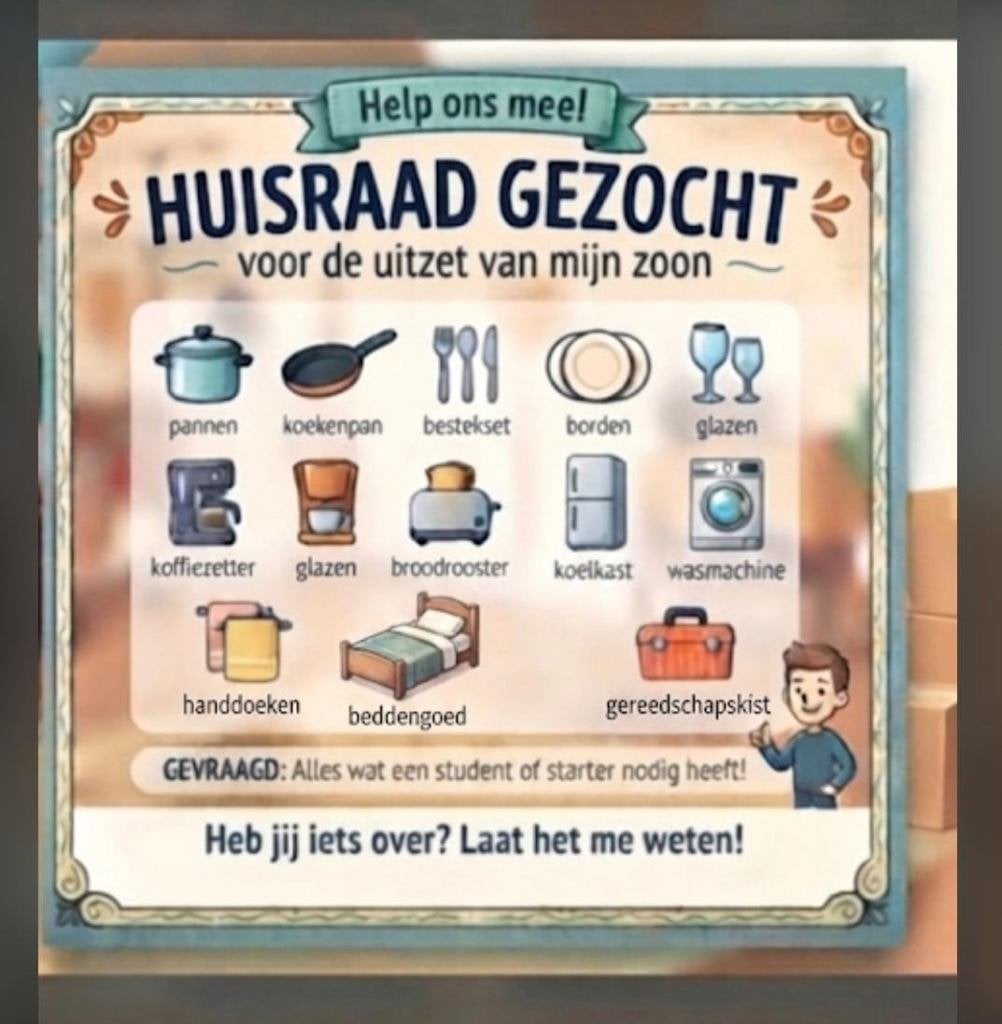 Huisraad gezocht !!, Ophalen of Verzenden