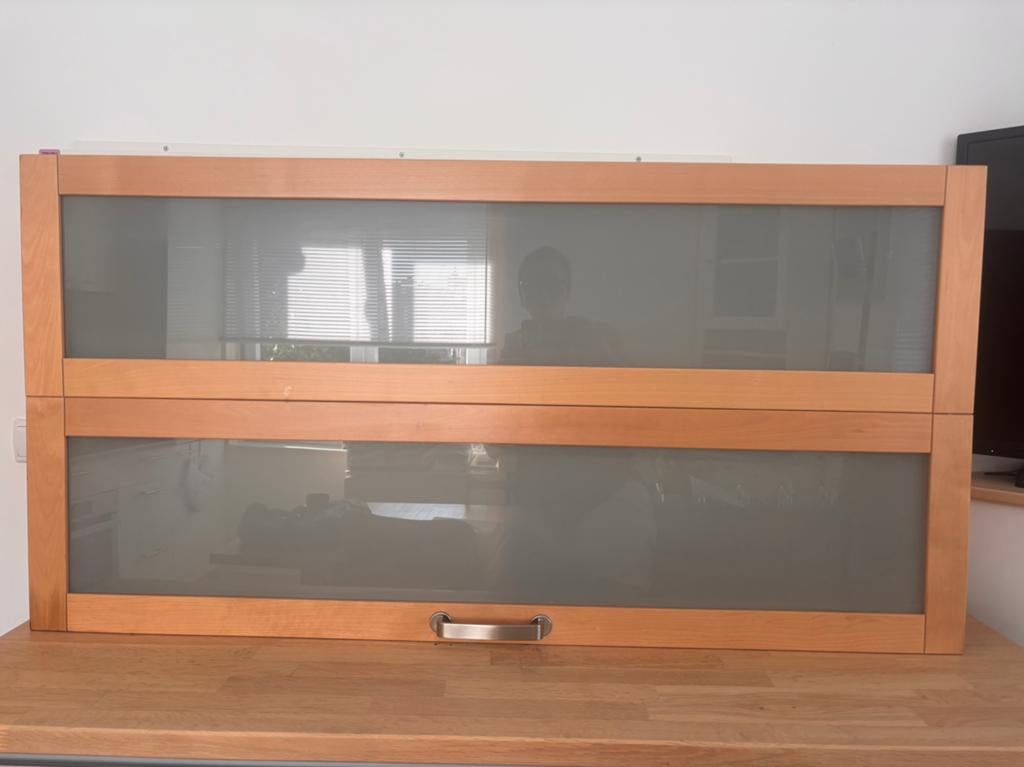 Ikea Varde vitrine bovenkast, Ophalen, Gebruikt, Minder dan 100 cm, 25 tot 50 cm