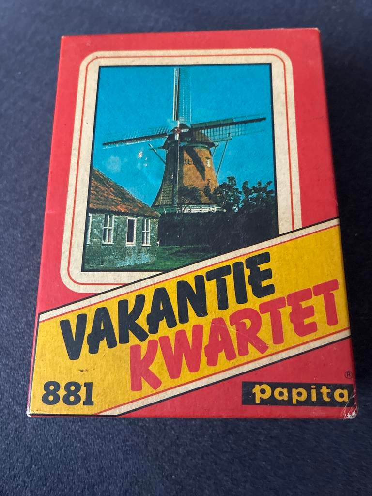 Vakantie Kwartet - Papita 881 - Vintage Kaartspel, Hobby en Vrije tijd, Gezelschapsspellen | Kaartspellen, Drie of vier spelers