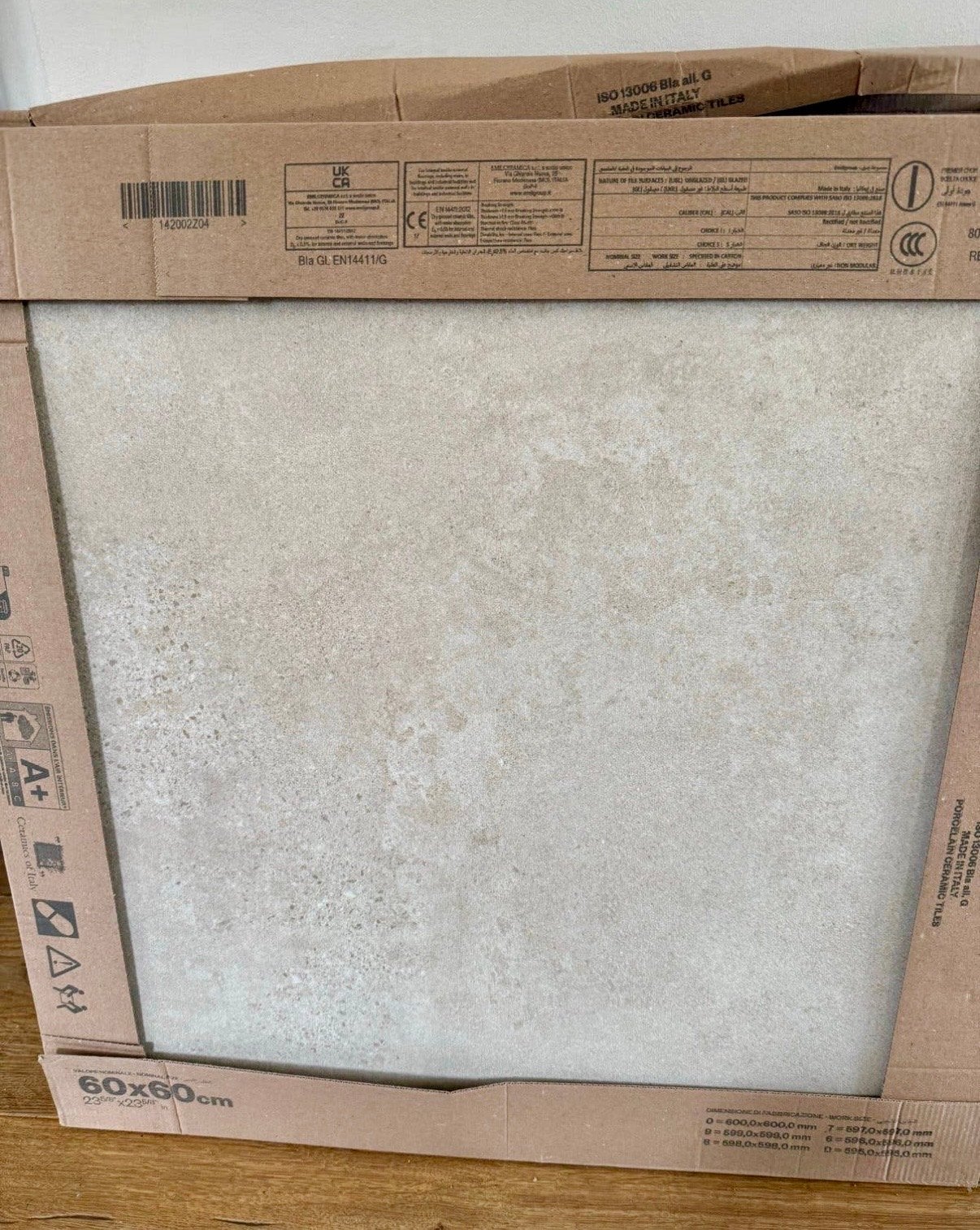 Vtwonen Tegels Raw Vloertegel - 60x60cm - Beige mat, Ophalen, 60 cm of meer, Keramiek, Nieuw