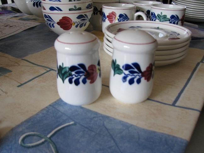 Boerenbont peper en zout stel Boerenbond, Huis en Inrichting, Keuken | Servies, Gebruikt, Overige typen, Ophalen of Verzenden
