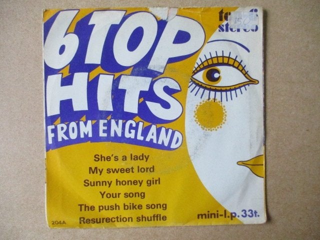 s1562 diverse artiesten - 6 top hits from england 2, Ophalen, Gebruikt, 7 inch, Overige genres